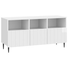 Ντουλάπι TV με συρτάρι Γυαλιστερό Λευκό 102 x 34,5 x 50 εκ. 894449