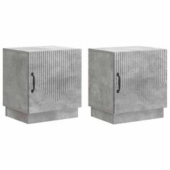 Κομοδίνο 2 pcs Γκρι Μπετόν 43 x 34,5 x 47 εκ. 895262