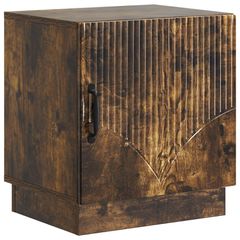 Κομοδίνο Καπνισμένο Ξύλο Δρυός 43 x 34,5 x 47 εκ. 895265