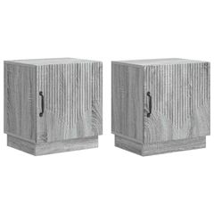 Κομοδίνο 2 pcs Γκρι Sonoma 43 x 34,5 x 47 εκ. 895268