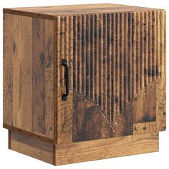 Κομοδίνο Παλαιωμένο ξύλο 43 x 34,5 x 47 εκ. Επεξεργασμένο Ξύλο 895271