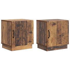 Κομοδίνο 2 pcs Παλαιωμένο ξύλο 43 x 34,5 x 47 εκ. 895272