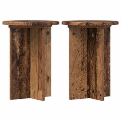 Βάση φυτών 2 pcs Παλαιωμένο ξύλο Ø29,5 x 40 εκ. 899742