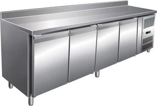 ΠΡΟΣΦΟΡΑ!!! KARAMCO G-GN4200BT (223x70x85cm - 4 Πόρτες - 600Watt/230V / -10°C -18°C) Inox Ψυγείο Πάγκος Κατάψυξης GN 1/1 με Πανωσήκωμα