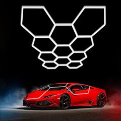 Hexagon Series Set 11*HEX 385W (Με αξεσουάρ εγκατάστασης) Ψυχρό Λευκό