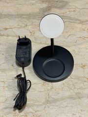 Βάση ασύρματου φορτιστή Belkin Boost Charge Pro 2 σε 1 με MagSafe, μαύρη WIZ010.