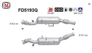 ΦΙΛΤΡΟ DPF MERCEDES SPRINTER 2143cc 2009-2021                       KARALOIZOS exhaust