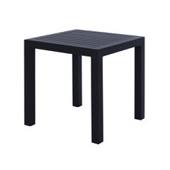 ΤΡΑΠΕΖΙ ΑΛΟΥΜΙΝΙΟΥ QIANA HM5402.02 ΓΚΡΙ 45x45x45,5Υ εκ.