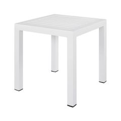 ΤΡΑΠΕΖΙ ΑΛΟΥΜΙΝΙΟΥ QIANA HM5402.01 ΛΕΥΚΟ 45x45x45,5Υ εκ.