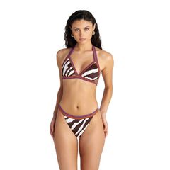 Blu4u Γυναικείο Μαγιό Τρίγωνο Κροσέ Zebra Stripes
