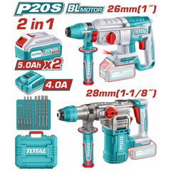 TOSLI250462E Σετ Πνευματικά Πιστολέτα 20V (2x5.0Ah) - 2 Τεμάχια - 18V - 20V - TOTAL (#TOSLI250462E)