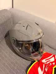 ΚΡΑΝΟΣ FULL FACE VECTOR II FF811 SOLID NARDO GREY ECE 22.06-thumb-1