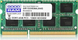 GoodRAM 4GB DDR3 RAM 1600 για Laptop (GR1600S364L11S/4G)
