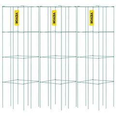 VEVOR Tomato Cages, 14,6 \" x 14,6\" x 39,4\", 3 Packs Κλουβιά ντομάτας για κήπο, τετράγωνα κλουβιά στήριξης φυτών βαρέως τύπου, πράσινοι πύργοι ντομάτας από χάλυβα με επικάλυψη PVC για αναρρίχηση λαχ