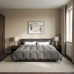 vidaXL Χειμερινό Παπλωματοθήκη 200 x 220 cm Χειμώνας Ανοιχτό γκρι