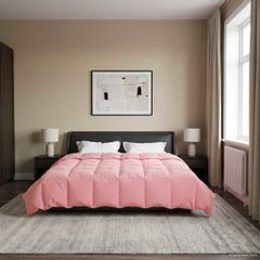 vidaXL Χειμερινό Παπλωματοθήκη 200 x 220 cm Χειμώνας Ροζ Αναπνεύσιμο
