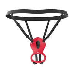 Teazers - Wearable Clitoral Stimulator Harness - Red-thumb-1