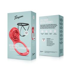 Teazers - Wearable Clitoral Stimulator Harness - Red-thumb-2