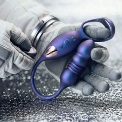Hueman - Deep Impact Cock & Ball Ring - Thrusting Prostate Stimulator 50 settings-thumb-7