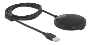 DELOCK μικρόφωνο 20672, πυκνωτικό, omnidirectional, με mute, USB