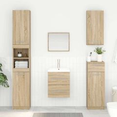 vidaXL Ντουλάπι νιπτήρα με συρτάρι Δρύς Sonoma 38,5 x 41 x 48 εκ