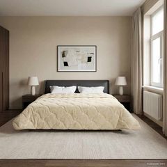 vidaXL Χειμερινό Παπλωματοθήκη 200 x 240 cm Χειμώνας Κρεμ Αναπνεύσιμο