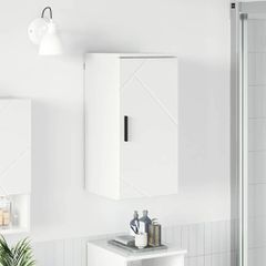 vidaXL Ντουλάπι Μπάνιου Υψηλής γυαλάδας λευκό 30 x 31,5 x 61 εκ