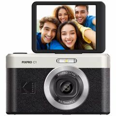 Kodak PixPro C1 Compact Φωτογραφική Μηχανή 13MP 4x Ζουμ Μαύρο + Κάρτα Μνήμης 16GB
