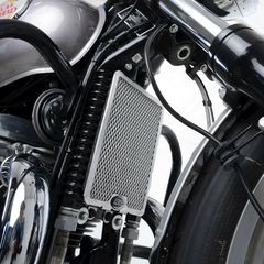 R Racing Oil Cooler Guard Black Royal Enfield