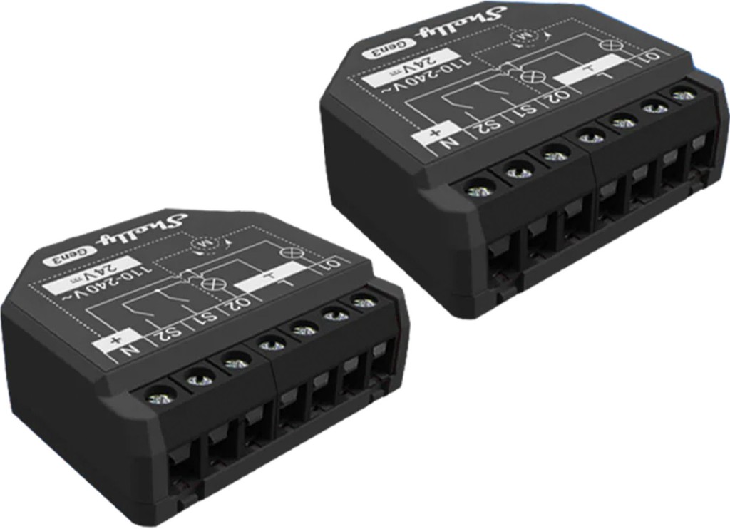 Σετ 2 ελεγκτών Shelly 2PM Gen3 WiFi/Bluetooth