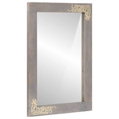 vidaXL Καθρέφτης Μπάνιου με καθρέφτη Γκρι 70 x 50 x 2,5 εκ.