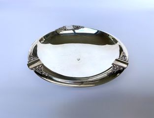 Ασημένιο τασάκι 925 - Με 3 σκαλιστά πόδια - 1950/60s
