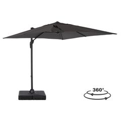 ΕΠΑΓΓΕΛΜΑΤΙΚΗ ΟΜΠΡΕΛΑ 2.7x2.7μ ΜΕ ΒΑΣΗ ΝΕΡΟΥ JAVANTE HM10857.01 ΓΚΡΙ ΑΛΟΥΜ. & ΠΑΝΙ