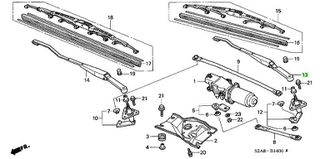 HONDA	S2000 ΜΑΚΤΡΟ ΥΑΛΟΚΑΘΑΡΙΣΤΗΡΑ ΑΡΙΣΤΕΡΟ ΟΔΗΓΟΥ	76600S2AA01-thumb-3