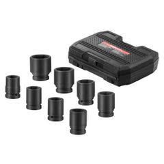 VEVOR Axle Nut Impact Socket Set, 3/4" Drive 6-Point 8-Piece Metric Spindle Socket Socket set, CR-MO Heat treated Large Socket Socket with Storage case, για αυτόματη επισκευή, αφαίρεση ή τοποθέτηση πα