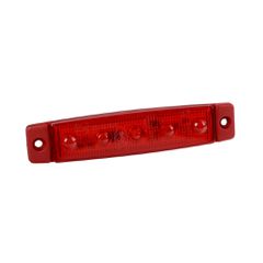 Lampa ΦΩΣ ΟΓΚΟΥ 12/24V 5xSMD LED ΚΟΚΚΙΝΟ 96x20mm ΜΕ ΕΓΚΡΙΣΗ ΤΥΠΟΥ R7/R10 LAMPA - 1 TEM.
