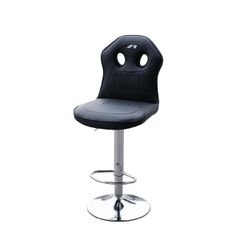 Simoni Racing ΚΑΡΕΚΛΑ ΠΑΓΚΟΥ BLACK OFFICE STOOL ΜΑΥΡΗ ΟΙΚΟΛΟΓΙΚΟ ΔΕΡΜΑ 360ΜΟΙΡΩΝ & ΡΥΘΜΙΖΟΜΕΝΟ ΥΨΟΣ 98-118cm SIMONI RACING - 1 TEM.