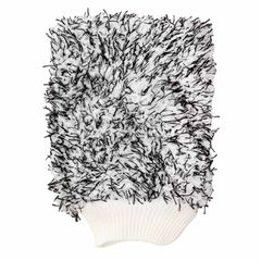 Amio Amio - ΓΑΝΤΙ ΠΛΥΣΙΜΑΤΟΣ ΜΕ ΜΙΚΡΟΙΝΕΣ (MICROFIBER) 25x18cm 600g/sqm ΑΣΠΡΟ/ΜΑΥΡΟ - 1 Τεμ. (02870/AM)