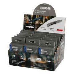 Lampa ΣΟΥΓΙΑΣ / ΜΑΧΑΙΡΙ ΤΣΕΠΗΣ / ΠΟΛΥΕΡΓΑΛΕΙΟ OUTDOOR INOX ΜΕ ΚΛΙΠ ΓΙΑ ΖΩΝΗ 18x15x23cm ΣΕ ΣΤΑΝΤ LAMPA - 18 ΤΕΜ.