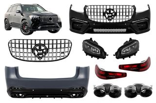 Body kit Mercedes GLS X167 AMG Design with headlights and taillights 2020-2023