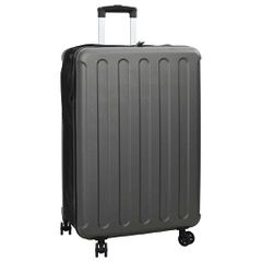 vidaXL Βαλίτσα με κλειδαριά Σκούρο γκρι 50 x 30 x 76 εκ. ΑΒΣ Πλαστικό