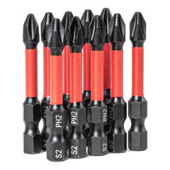 Amio Amio – Μύτες Στρέψης Torsion PH2 HEX 1/4" 50mm Heavy Duty για Σταθερή Τοποθέτηση Εργαλείου & Καθημερινή Χρήση – Σετ 10 Τεμ. (04784/AM)