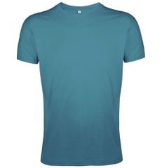 Sol's Regent Fit 00553 Ανδρικό t-shirt κυλινδρικό με στενή γραμμή 100% βαμβάκι Ringspun σεμί-πενιέ DUCK BLUE 235