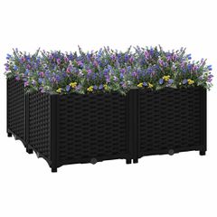 vidaXL Ζαρντινιέρα 80 x 80 x 38 εκ. από Πολυπροπυλένιο