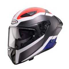 Κράνος Μηχανής Full Face  Caberg Drift Evo II Carbon CBR PINLOCK fitted Άσπρο-Κόκκινο-Μπλε