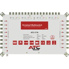 ATC Πολυδιακόπτης ATC-1716 (4 Sat + 1 Ter / 16 Εξόδοι)