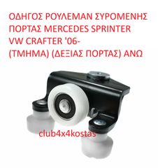 ΟΔΗΓΟΣ ΡΟΥΛΕΜΑΝ ΣΥΡΟΜΕΝΗΣ ΠΟΡΤΑΣ MERCEDES SPRINTER/ VW CRAFTER 2E1843436P  '06- (ΤΜΗΜΑ) (ΔΕΞΙΑΣ ΠΟΡΤΑΣ) ΑΝΩ Α' ΠΟΙΟΤΗΤΑ ΜΕ ΦΠΑ