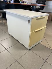 Συρταριέρα γραφείου με κλειδί SATO λευκή