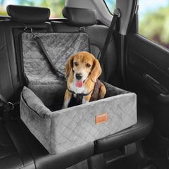 Κάθισμα αυτοκινήτου VEVOR Dog, Dog Booster Seat για αυτοκίνητο με τσέπη αποθήκευσης, λουρί ασφαλείας με κλιπ, γέμιση από σφουγγάρι και PP βαμβακερό, κρεβάτι αυτοκινήτου σκύλου για μικρό και μεσαίο σκύ