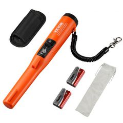 VEVOR Ανιχνευτής μετάλλων Pinpointer, IP68 Πλήρως αδιάβροχο Handheld Pinter Pointer Wand, 114mm/4,5" Βάθος ανίχνευσης, 3 λειτουργίες, οθόνη LCD, αισθητήρας κυνηγιού θησαυρού με θήκη και μπαταρία 9V, γ